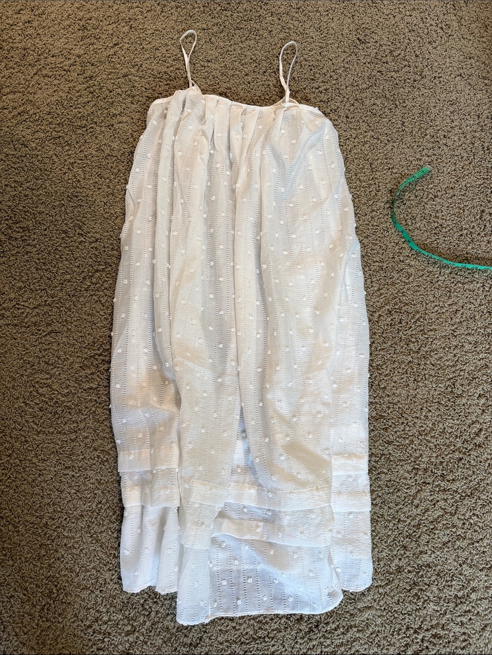 J CREW White Eyelet Midi Skirt